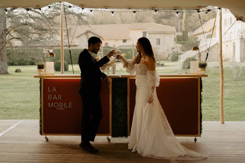 Service de ualité de cocktails signatures pour un mariage en Isère