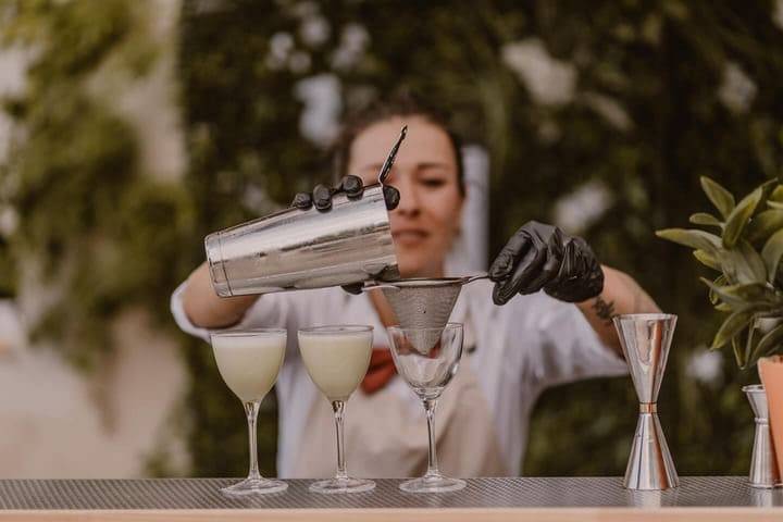 Cocktails sur-mesure pour un mariage sous la neige