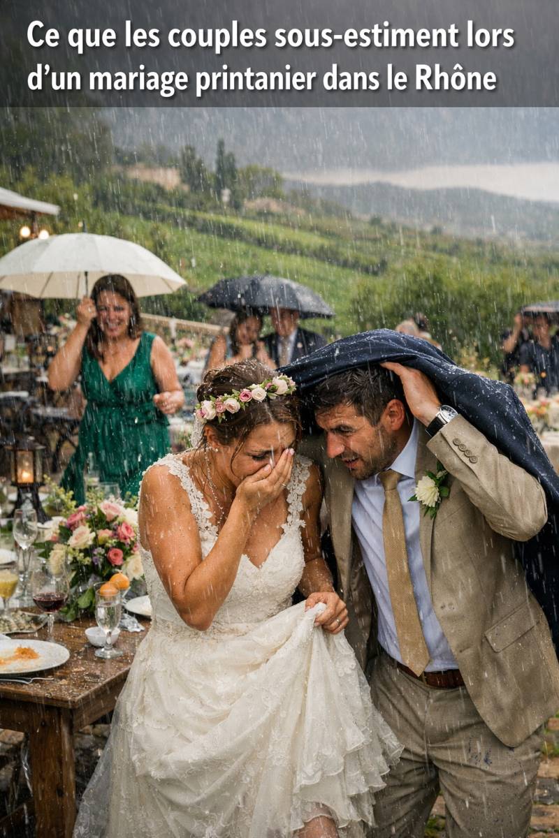 Bar à cocktails mobile lors d’un mariage printanier dans le Rhône