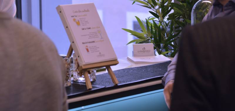 Bar à cocktails mobile pour votre soirée d'entreprise au grand hôtel dieu à Lyon 2