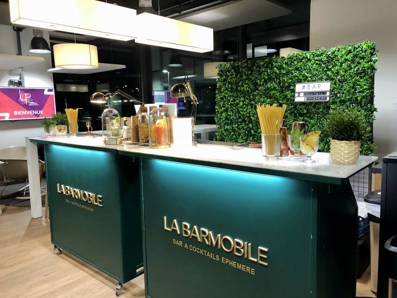 Bar à cocktails mobile pour les meilleurs voeux de l'entreprise à Villeurbanne 69