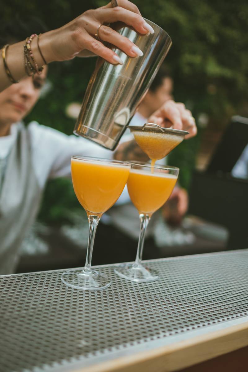 Bar à cocktails mobile La Barmobile lors d’un événement d’entreprise à Lyon.