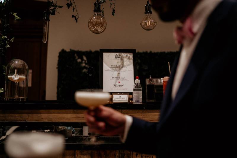 Animation originale pour mariage autour du cocktail avec la Barmobile à Lyon