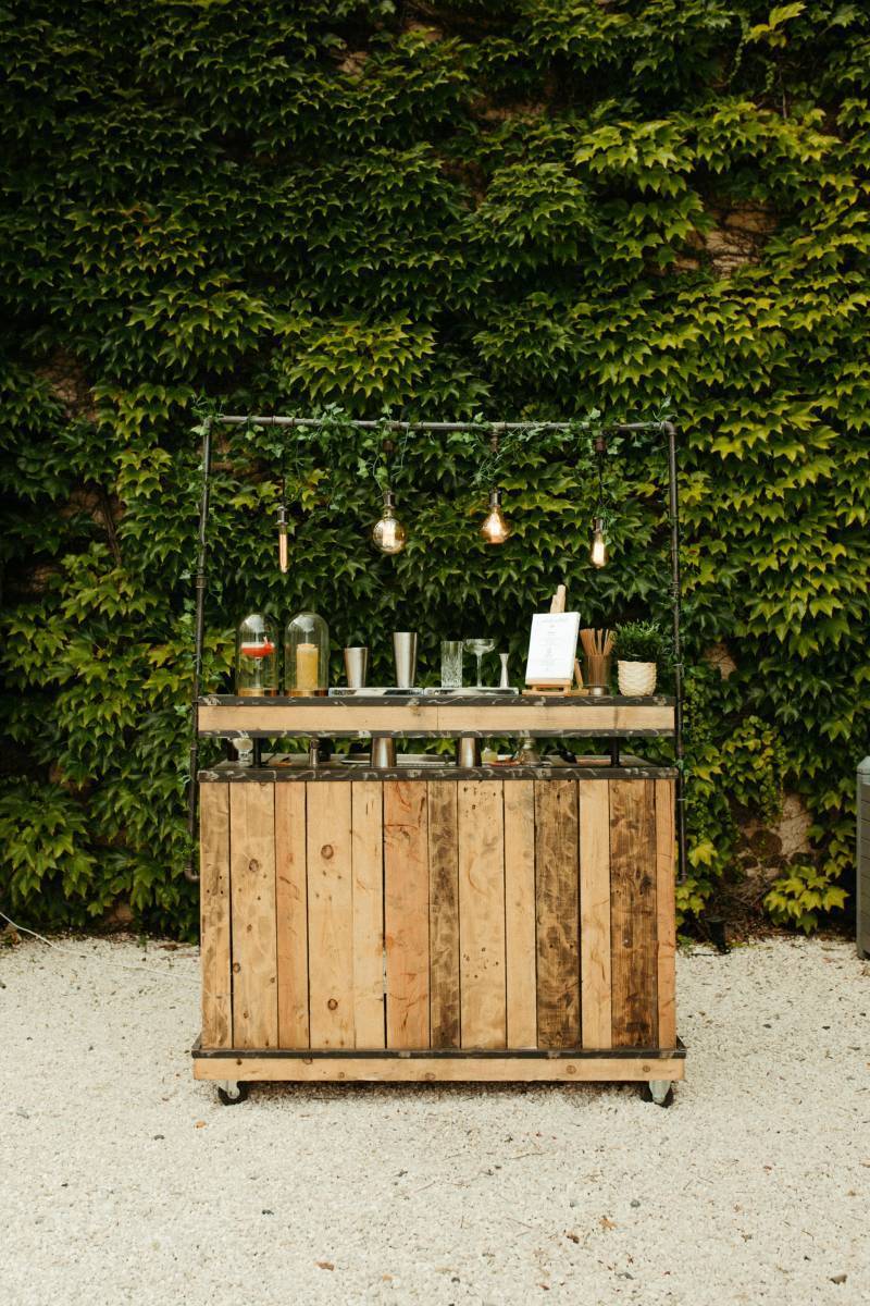 Bar mobile pour cocktail de mariage à Valence