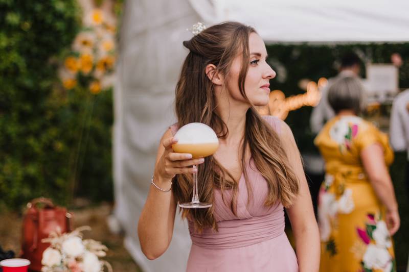 Service de cocktails avec bulle de fumée mobile à Vignieu